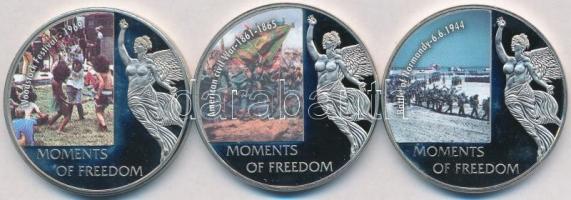 Libéria 2004. 10$ "Szabadság pillanatai" (3xklf) multicolor T:PP Tanúsítványokkal
Liberia ...