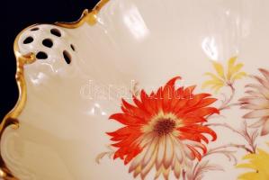 Rosenthal Moliere attört tál, kézzel festett, jelzett, hibátlan, kopott, d:22,5 cm, m:7 cm