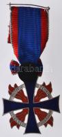 Németország ~1974. "Német Tűzoltó Érdemkereszt ezüst fokozata" színes, zománcozott, mellsz...