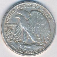 Amerikai Egyesült Államok 1944. 1/2$ Ag "Walking Liberty" T:2,2- USA 1944. 1/2$ Ag "Walking Liberty" C:XF,VF