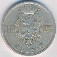 Belgium 1950. 100Fr Ag "4 király" T:2  Belgium 1950. 100 Francs Ag "four kings" C:XF