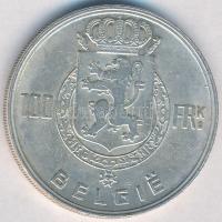 Belgium 1950. 100Fr Ag "4 király" T:2  Belgium 1950. 100 Francs Ag "four kings" C:XF