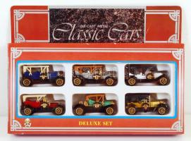 "Die Cast Metal Classic Cars" 6 kisautó bontatlan csomagolásban
