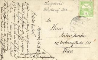 1916 Kaposvár, Széchenyi utca, katolikus egyházi ünnep, photo