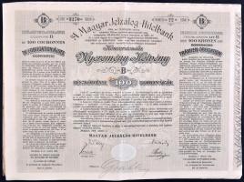 Budapest 1906. "Magyar Jelzálog - Hitelbank Nyeremény - Kötvény"  "A" és "B...