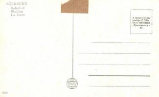 Debrecen, Vasútállomás (ragasztónyom / gluemark)