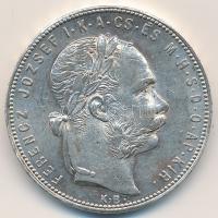 1880KB 1Ft Ag "Ferenc József / Középcímer" Körmöcbánya T:2,2-
Adamo M15