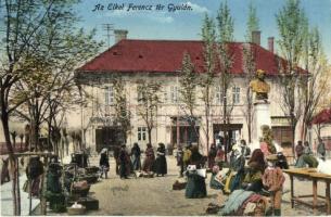 Gyula, Erkel Ferenc tér, vásár; a Corvina nyomda kiadása