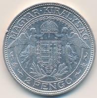 1939. 2P Ag "Madonna" T:2- Unger: 1511., Adamo P7.