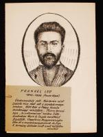 Sostarics Lajos: Híres emberek arcképei. Szénrajz, papír, jelzett, 22x30 cm