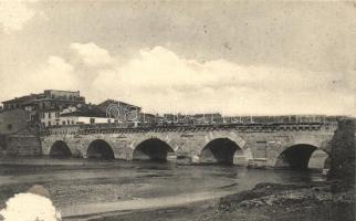 Rimini, Ponte di Tiberio (damage on frontside)