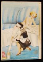 Jelzés nélkül: 50 db erotikus rajz, vegyes technika, papír, 39×28 cm