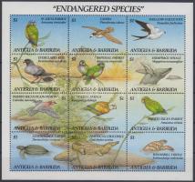 Veszélyeztetett állatok kisív, Endangered Animals mini sheet