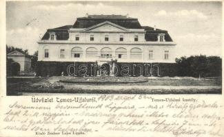 Temesújfalu, kastély, Zeider Lajos kiadása / castle