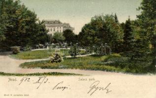 Arad, Salacz park, kiadja Bloch H. nyomdája / park