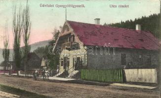 Gyergyótölgyes, Sztrulház, utca, Hirsch Hermann kiadása / street (small tear)