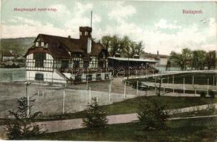 Budapest XIII. Margitsziget, sporttelep, teniszpálya, Divald Károly (EK)