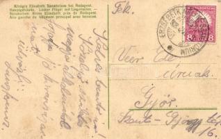 Budakeszi, Erzsébet királyné szanatórium, a főépület balszárnya