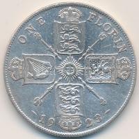 Nagy-Britannia 1923. 1Fl Ag "V. György" T:3 Great Britain 1923. 1 Florin Ag "George V" C:F