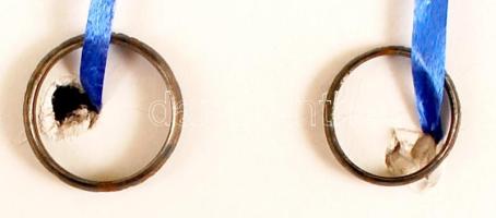 1914 2 db különböző "Pro patria 1914" feliratú vasgyűrű, d:52, ill. 61. / 1914 2 different sized iron rings with "Pro patria 1914" inscription, d:52 and 61.