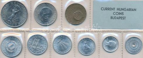 1975. 2f-10Ft 9db klf érmés forgalmi sor fóliatokban T:1