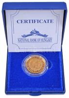 1991. 10.000Ft Au "II.János Pál pápa látogatása" (7,1g/0.986) T:PP Tanúsítvánnyal eredeti ...