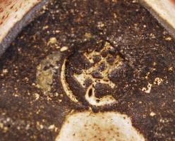 Kahla iparművész bagoly, jelzett, m: 10 cm