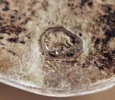 Ezüst (Ag.) cukorfogó, jelzett, h:11 cm, nettó:33 g