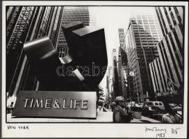 1983 Jankovszky György(1946-): New York, Time&Life, feliratozva, jelzett, 24x18 cm