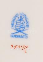 Herendi Indai kosár (Fleur des Indes) mintájú füles kínáló, kézzel festett, jelzett, hibátlan, 46×23...