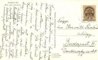 Kismácséd, Mala Maca; Országzászló, katolikus népiskola / Hungarian flag, catholic school