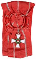 1946. "A Magyar Köztársaság Érdemrend Nagykeresztje" zománcozott kitüntetés vörös, rozettás vállszalaggal T:1 Hungary 1946. "Order of Merit of the Hungarian Republic, Grand Cross" enamelled decoration with red, rosette sash C:UNC NMK 488.