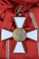 1946. "A Magyar Köztársaság Érdemrend Nagykeresztje" zománcozott kitüntetés vörös, rozettá...