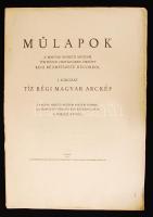 Műlapok I.: Tíz régi magyar arckép. Bp., 1912, Magyar Nemzeti Múzeum Főigazgatósága. 9 db rézmetszetről készült nyomtatott képpel, 38. számozott példány, készült 200 példányban. A lapok kijárnak, valamint néhány lap sarka enyhén foltos, egyébként jó állapotban.