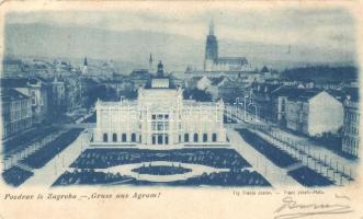1899 Zagreb, Ferenc József tér / square