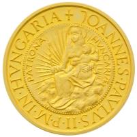 1991. 10.000Ft Au "II. János Pál pápa látogatása" tanúsítvánnyal eredeti dísztokban(7,1g/0.986) T:PP ujjlenyomatos Hungary 1991. 10.000 Forint Au "Visit of Pope John Paul II" with certificate in original box (7,1g/0.986) C:PP with fingerprint Adamo EM121