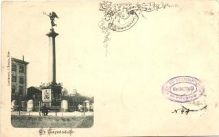 1898 Riga, Siegessaule / victory column, floral Art Nouveau (EK)