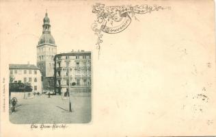 1898 Riga, Dom Kirche / cathedral, floral Art Nouveau (EK)