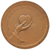 Berán Lajos (1882-1943) 1936. "Magyar Reformátusok Kálvin Institúciójának 400 éves emlékezetére" Br emlékérem korabeli tanúsítvánnyal (37,11g/41mm) T:1 Hungary 1936. "400th anniversary of Calvin's Institutes, issued by the Hungarian Calvinist Community" Br commemorative medallion. Sign.: Lajos Berán with document (40.63g/36.36g) C:UNC