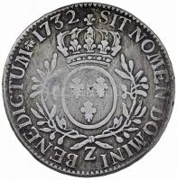 Franciaország 1732Z Ecu Ag "XV. Lajos" Grenoble (28.9g) T:3
France 1732Z Ecu Ag "Lou...