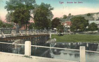 Cheb, Eger; Brücke bei Stein / bridge