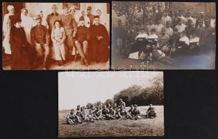 cca 1915 3 db katonai fotólap