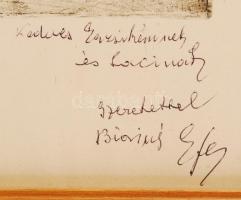 Olvashatatlan jelzéssel : Élet az operában. Rézkarc, papír, jelzett, üvegezett keretben, 39x29 cm