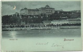 1899 Budapest V. Országház hold to light (EK)