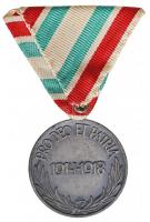 1929. "Magyar Háborús Emlékérem" ezüstözött bronz kitüntetés, peremen "BRONZ" je...