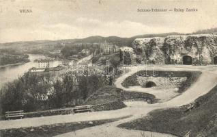 Vilnius, Wilna; Ruiny Zamku / castle ruins