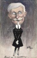 Art caricature postcard, M. Munk Vienne s: Kober