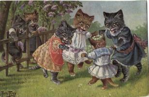 Dancing cats, Theo. Stroefer Nürnberg Serie 1601 s: Arthur Thiele