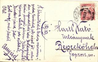 Skiing lady, Swiss art postcard s: Pelligrini