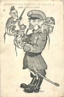 WWI Anti-Russian propaganda, Nicholas II, Hebrew New Year greeting on the back side s: Bíró (EB)